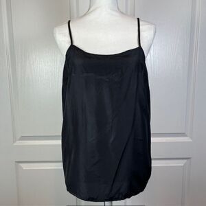 Elizabeth and James Black Camisole Cami Adjustable Spaghetti Straps Size Medium